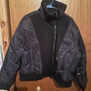 Simply Vera Vera Wang Woman's  Black Puffer Jacket